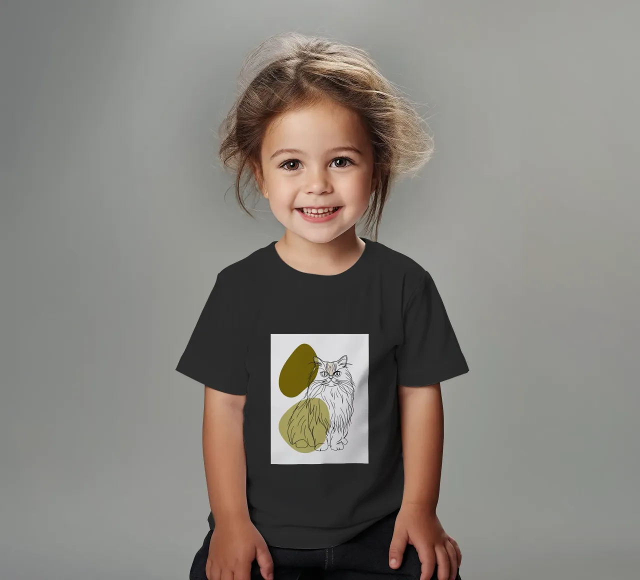 Gatto t-shirt bambini da RELAXING TOUCH