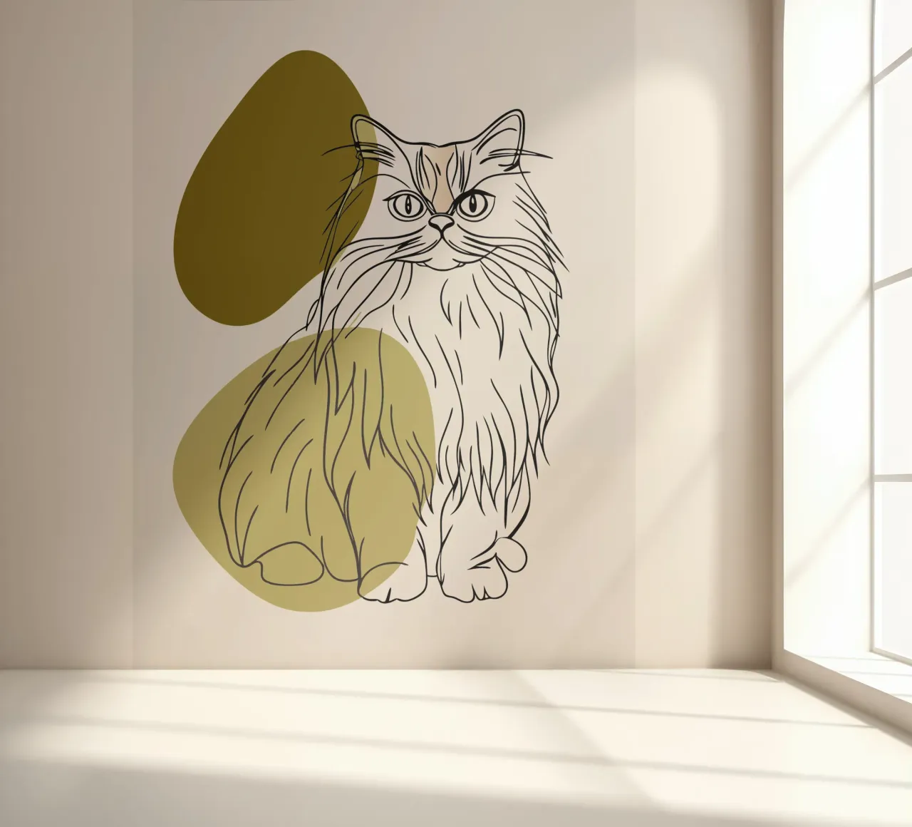 Kat fotobehang van RELAXING TOUCH