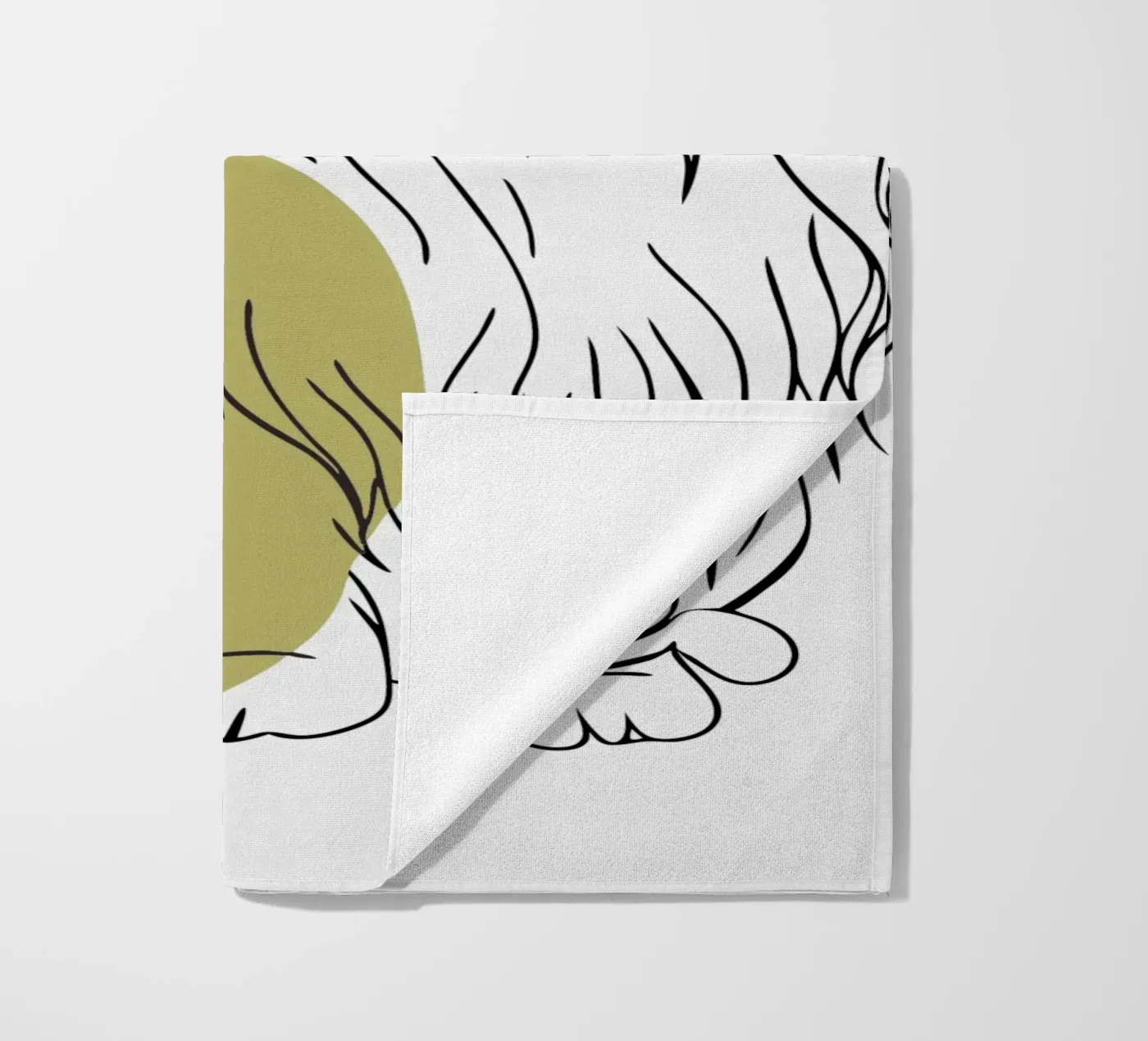 Cat beach towel by RELAXING TOUCH