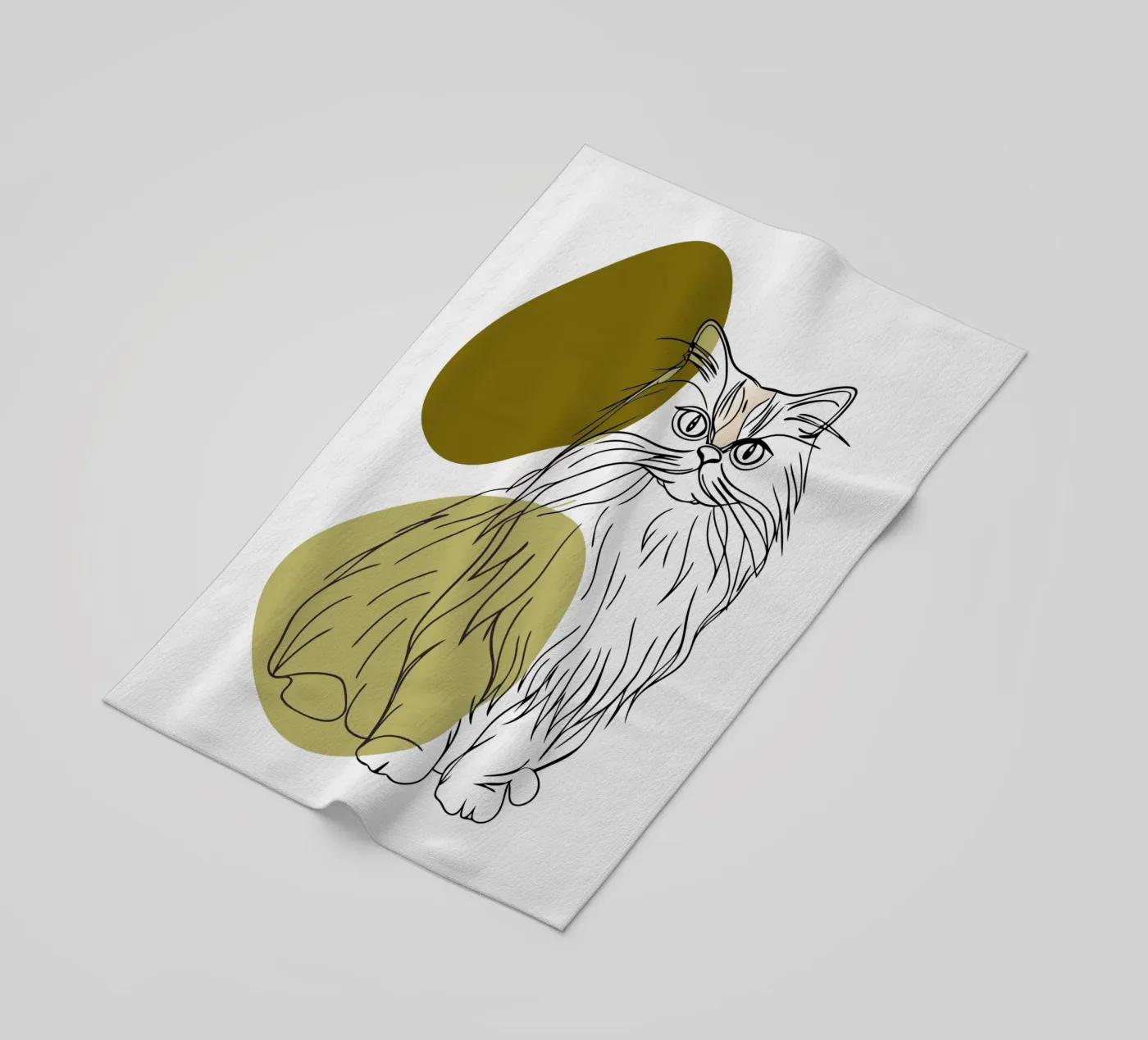 Cat beach towel by RELAXING TOUCH