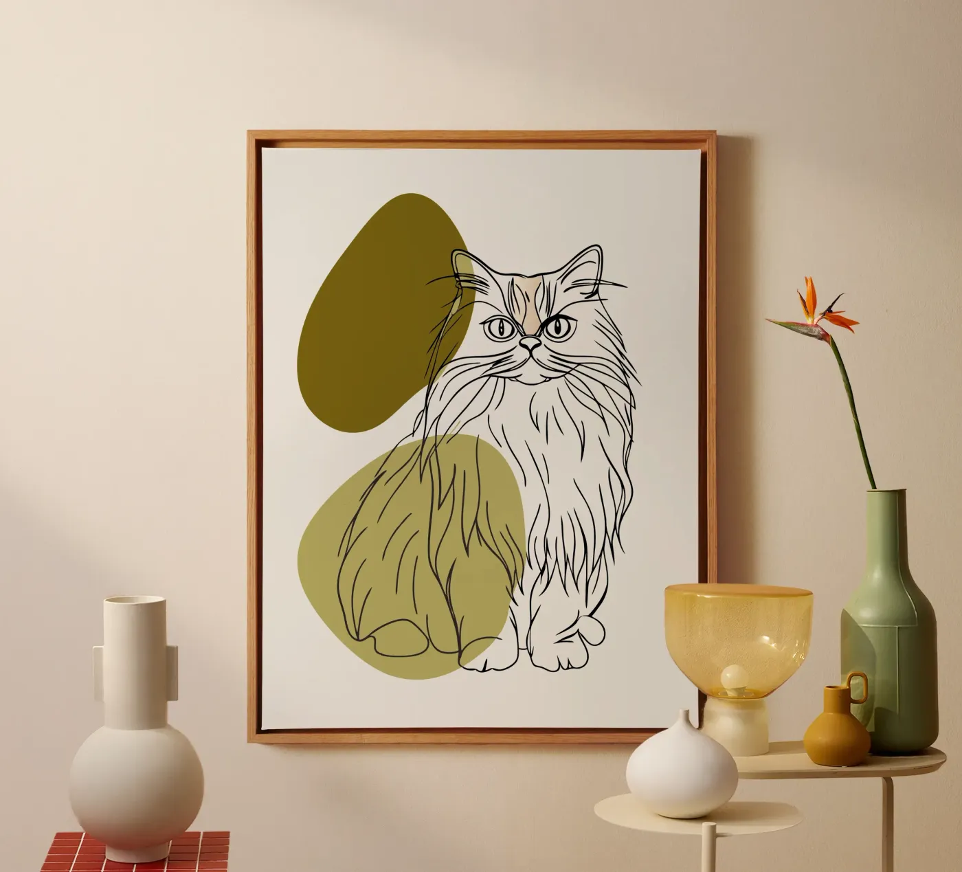 Cat canvas van RELAXING TOUCH