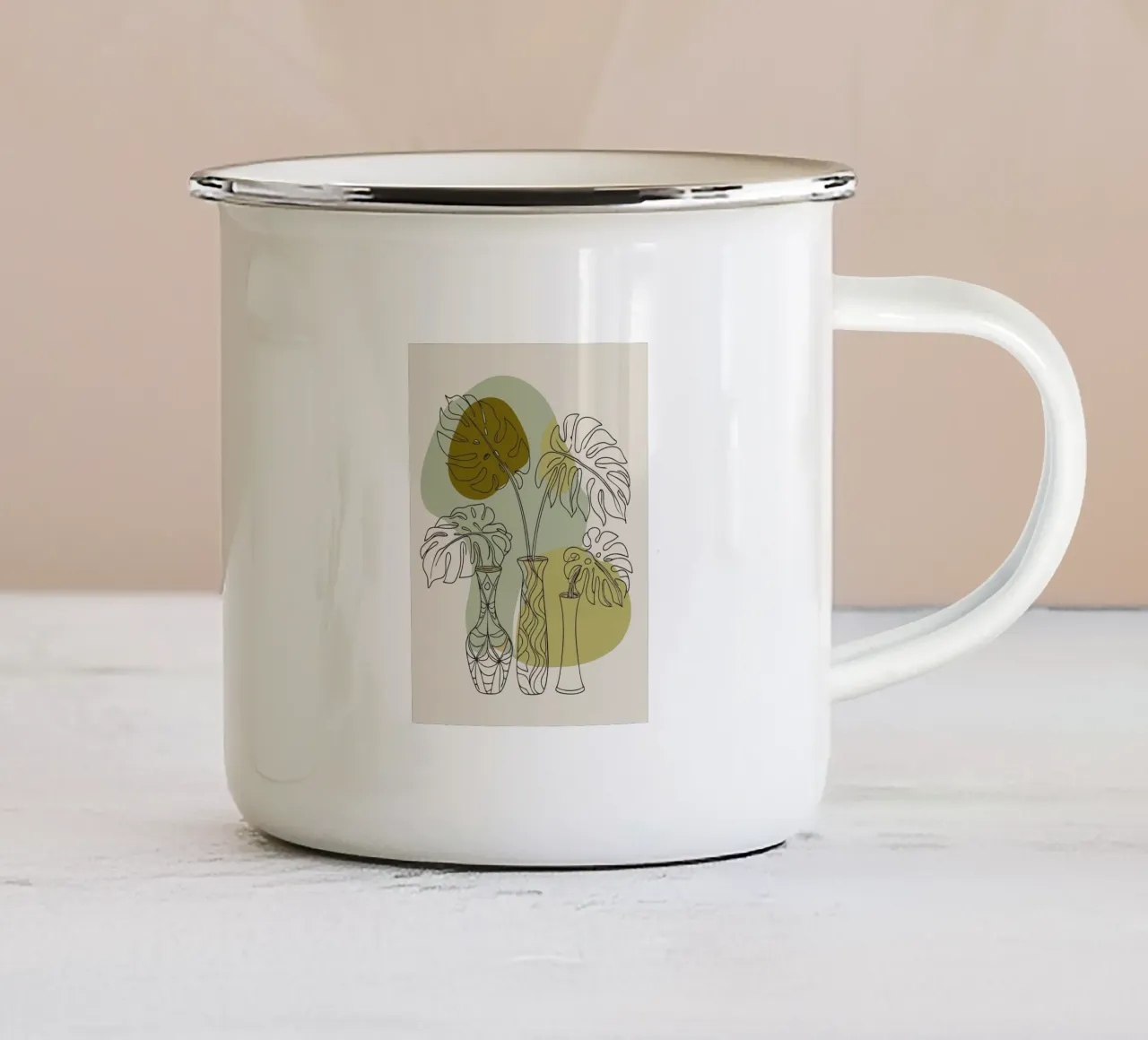 Tagliatelle tazza in smalto da RELAXING TOUCH