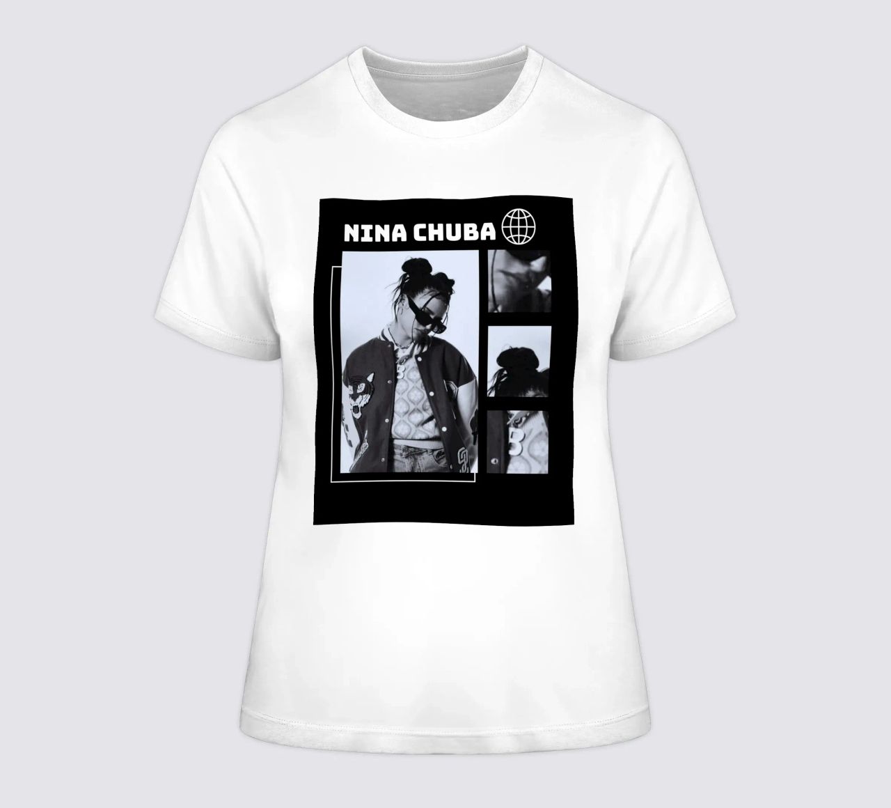 Porträt Nina Chuba V1 Frauen T-Shirt von Vintage explorer