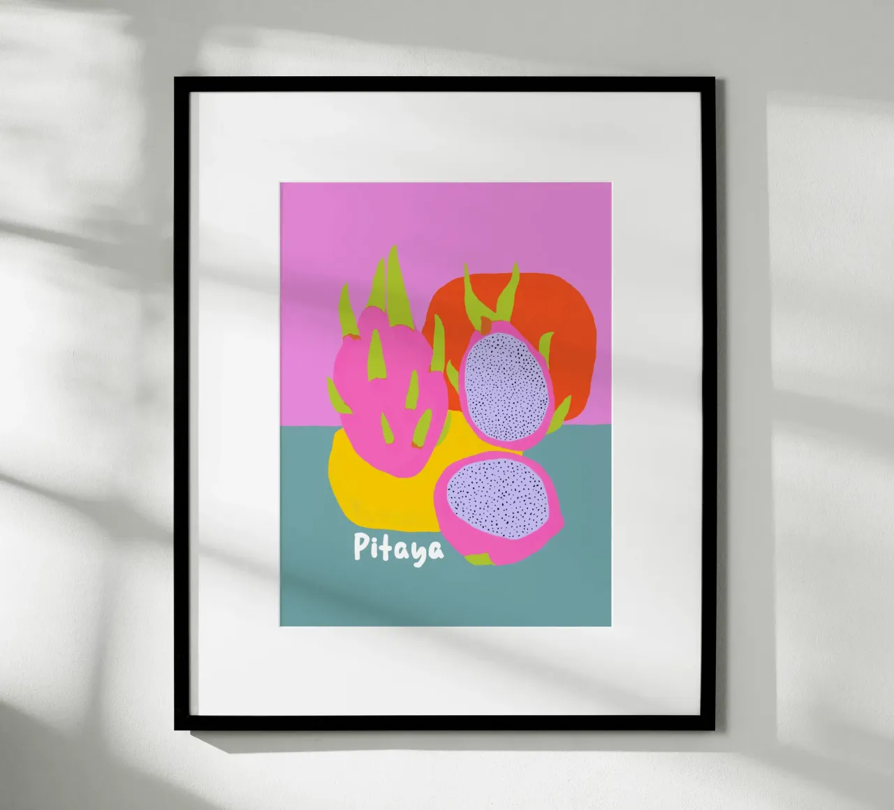 Drachenfrüchte Sommer Pop Poster von Carinaprint