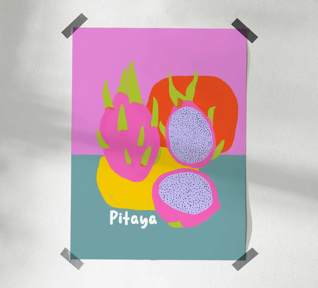 Drachenfrüchte Sommer Pop Poster von Carinaprint