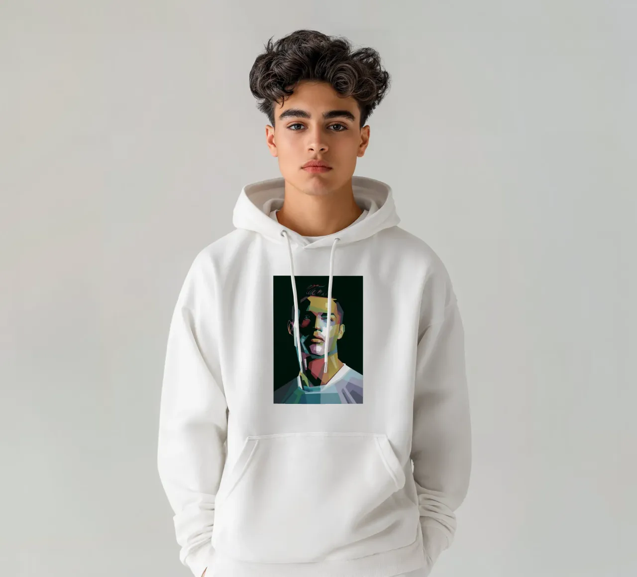 CR7 Pop Art | WPAP felpa con cappuccio da Alkahfsmart