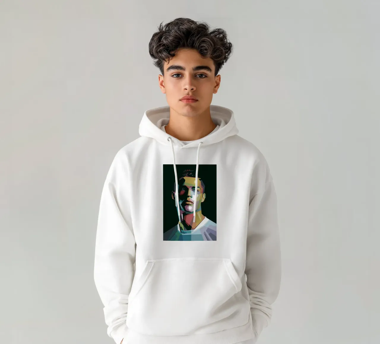 CR7 Pop Art | WPAP felpa con cappuccio da Alkahfsmart