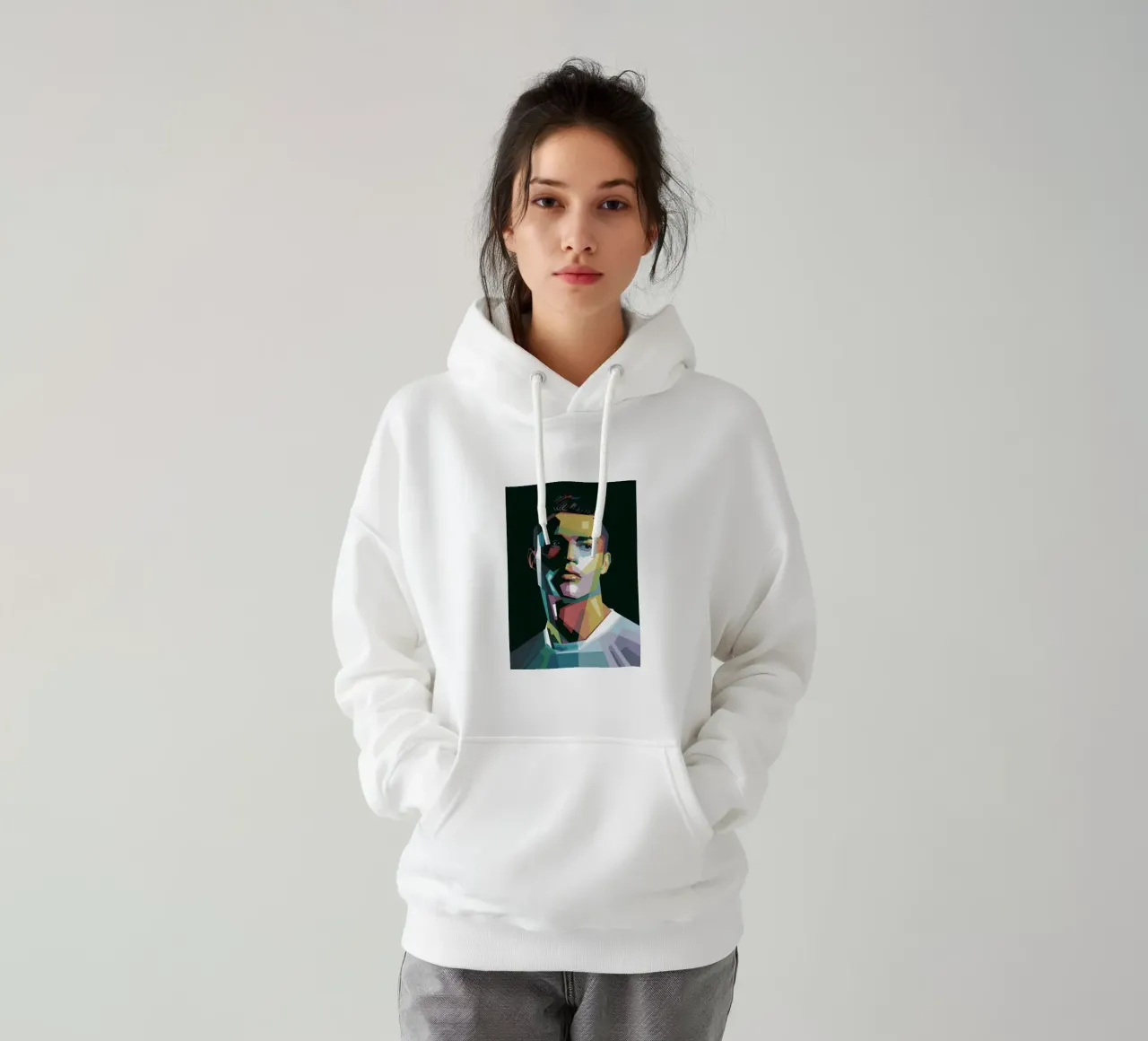 CR7 Pop Art | WPAP hoodie by Alkahfsmart