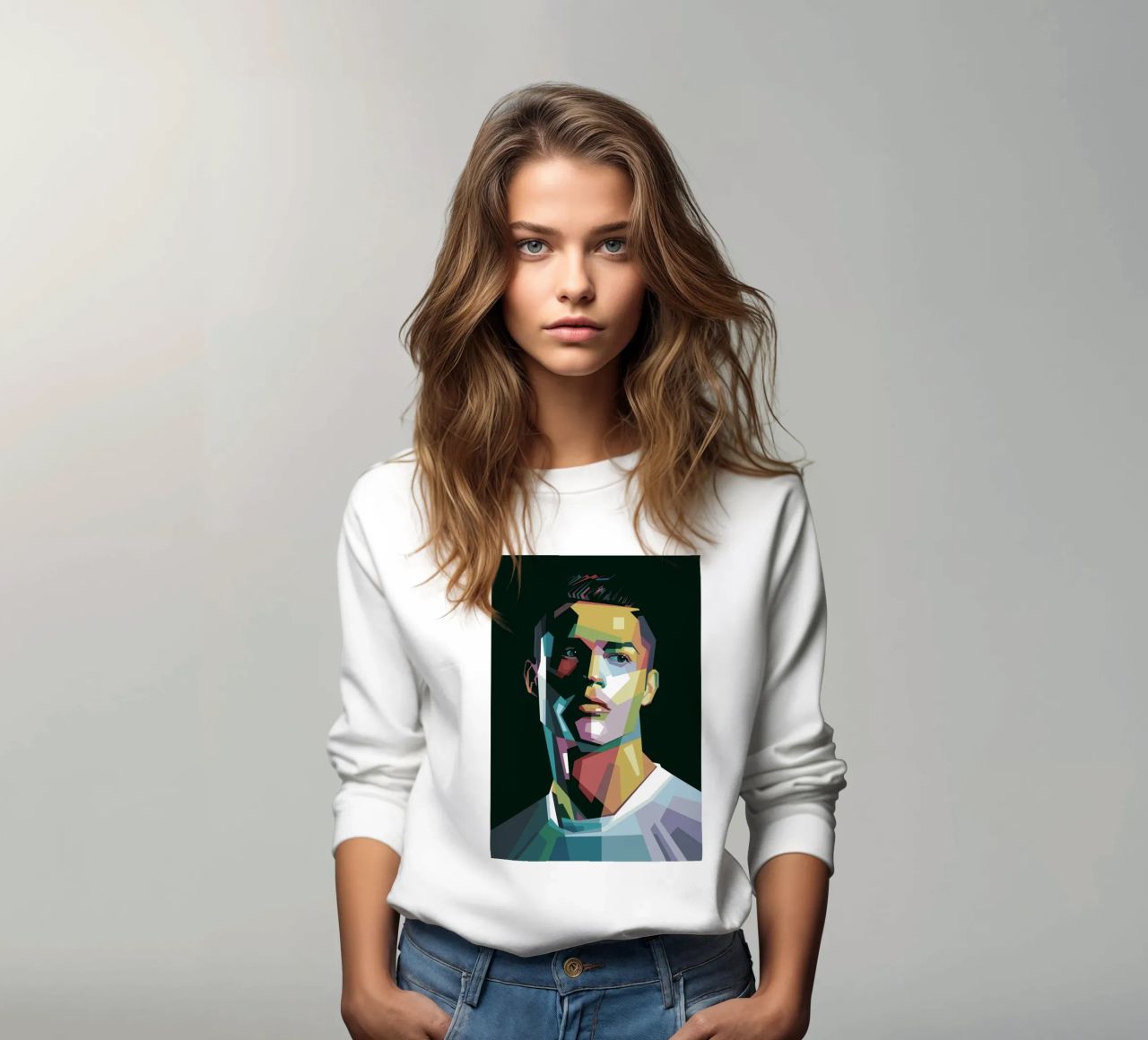 CR7 Pop Art | WPAP Sweatshirt von Alkahfsmart