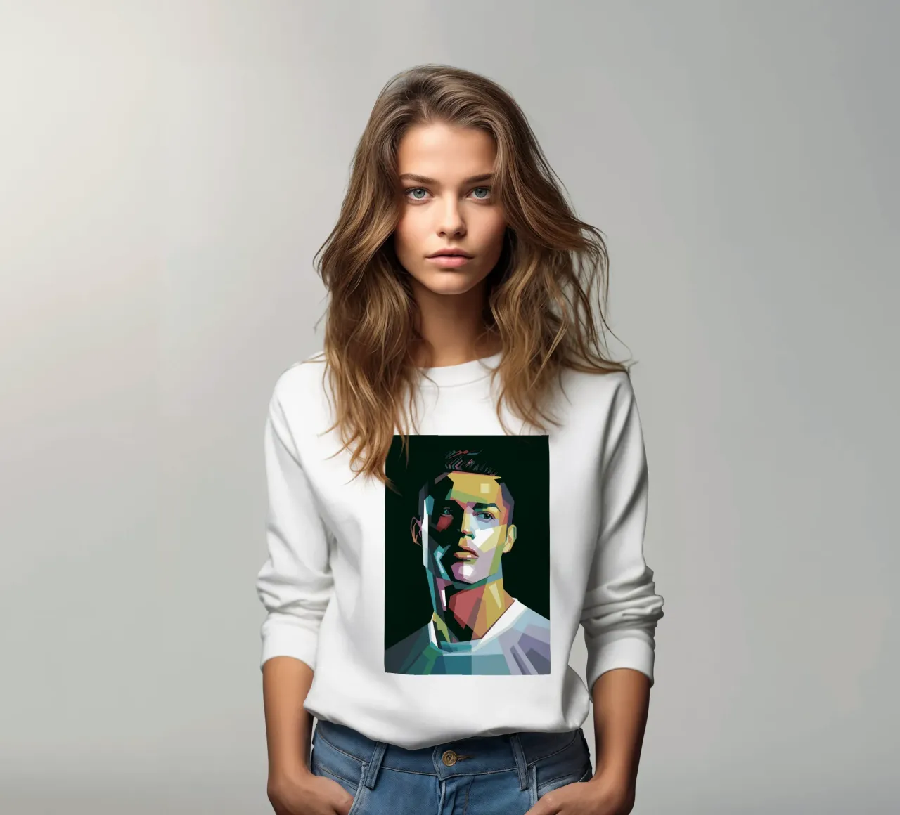 CR7 Pop Art | WPAP felpa da Alkahfsmart