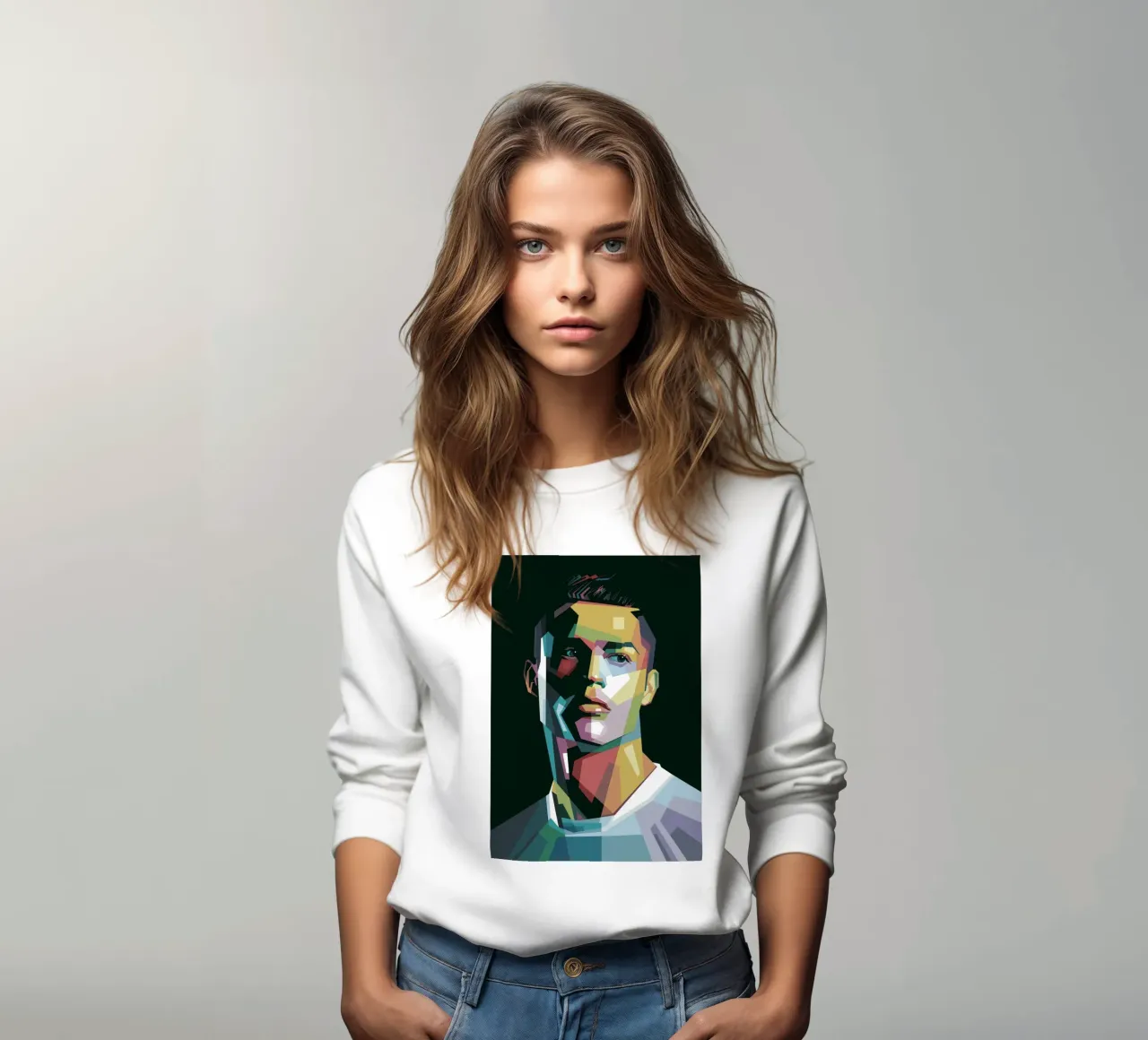 CR7 Pop Art | WPAP felpa da Alkahfsmart