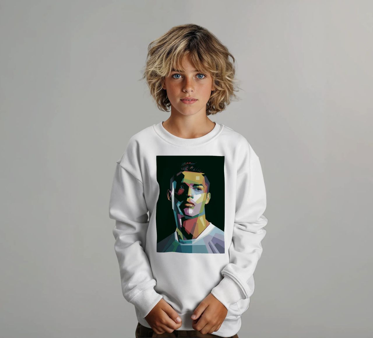 CR7 Pop Art | WPAP felpa bambino da Alkahfsmart