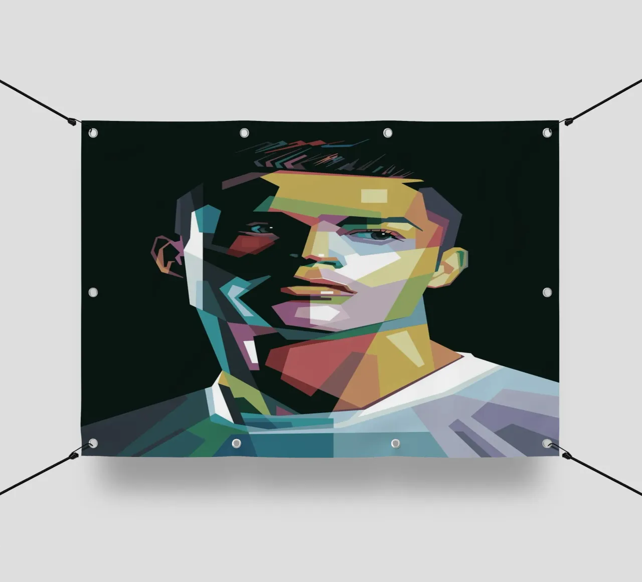 CR7 Pop Art | WPAP telo in pvc da Alkahfsmart