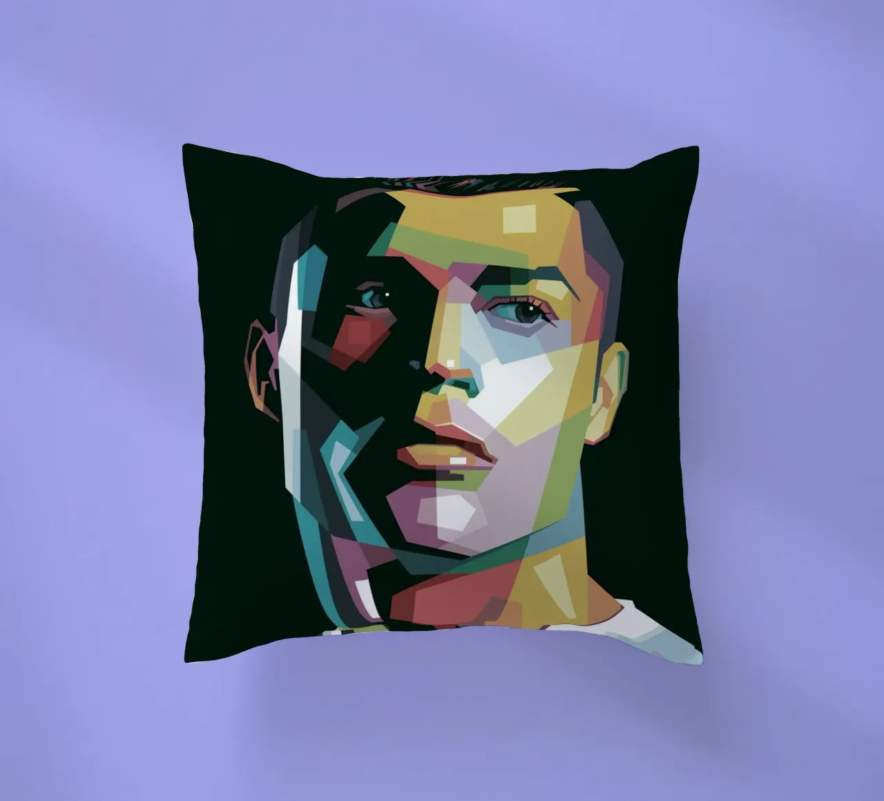 CR7 Pop Art | WPAP cuscino da Alkahfsmart