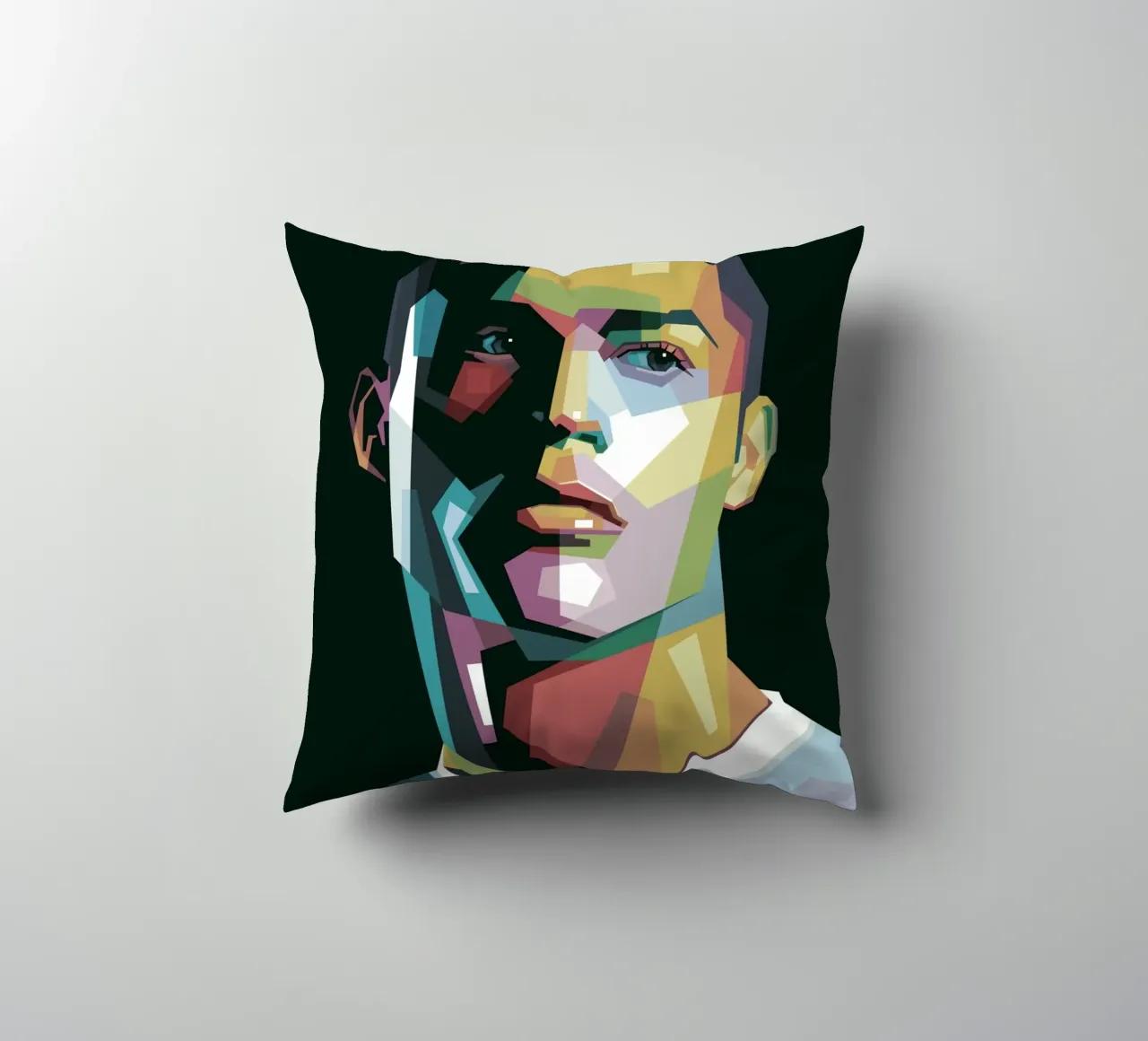 CR7 Pop Art | WPAP cuscino da Alkahfsmart