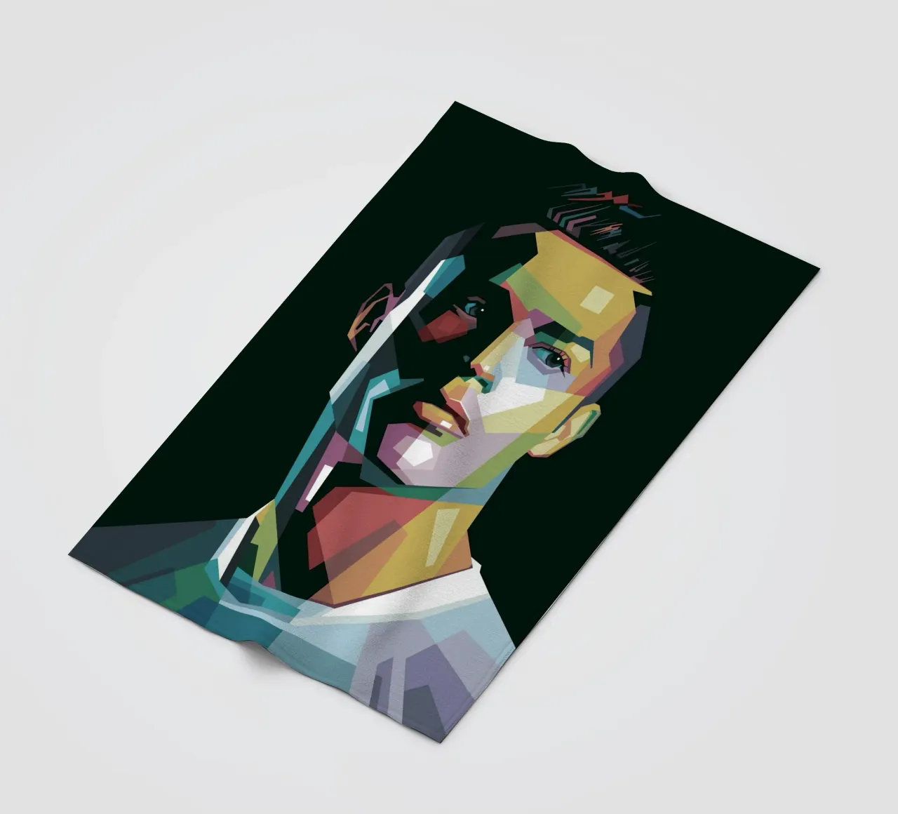 CR7 Pop Art | WPAP manta de franela de Alkahfsmart