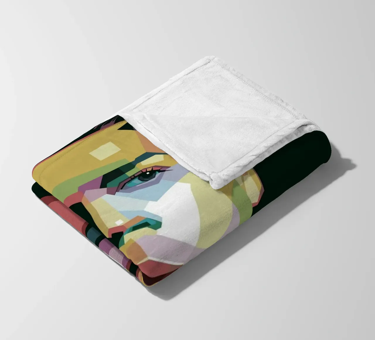 CR7 Pop Art | WPAP coperta in pile da Alkahfsmart