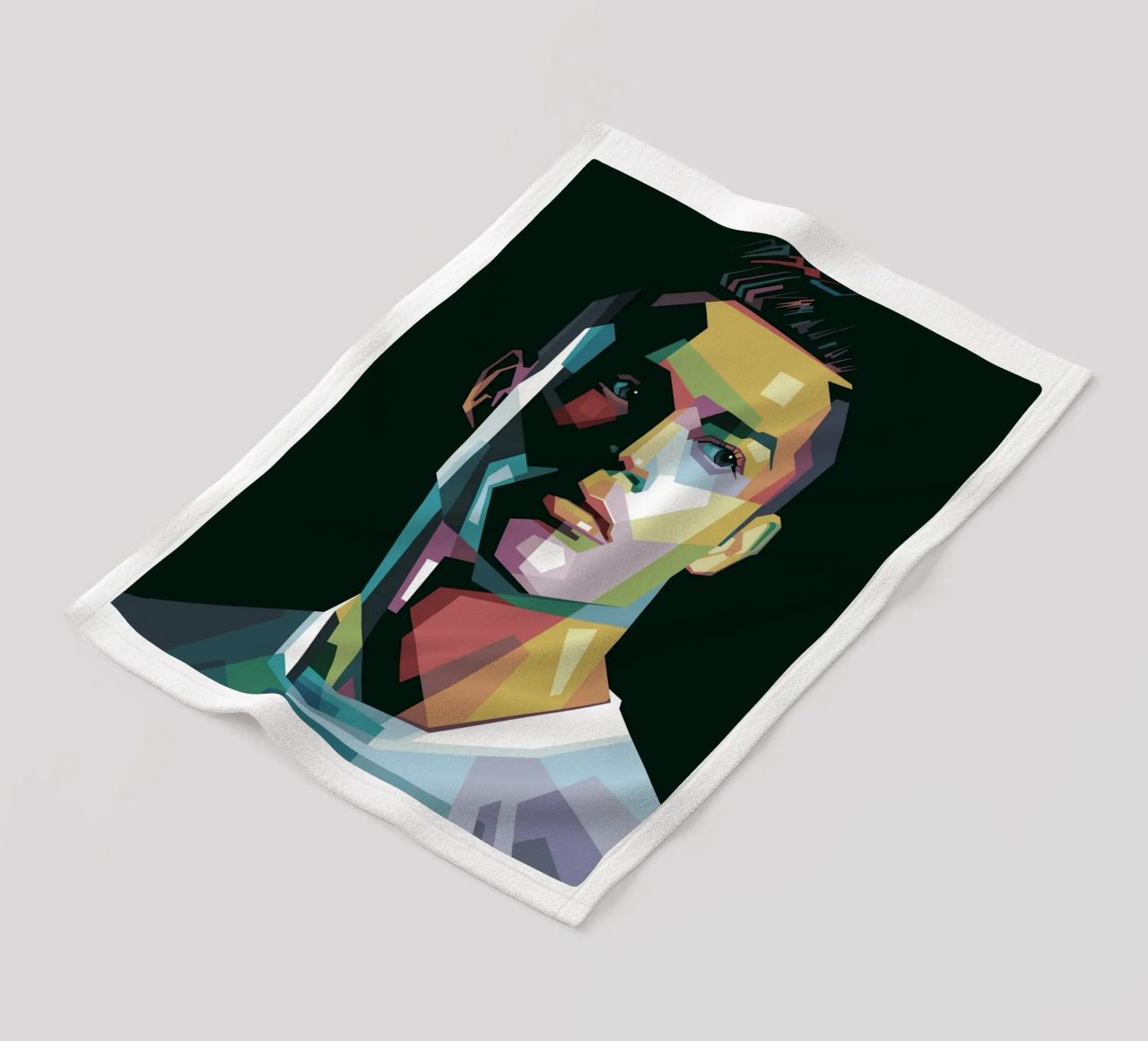 CR7 Pop Art | WPAP Fleecedecke von Alkahfsmart