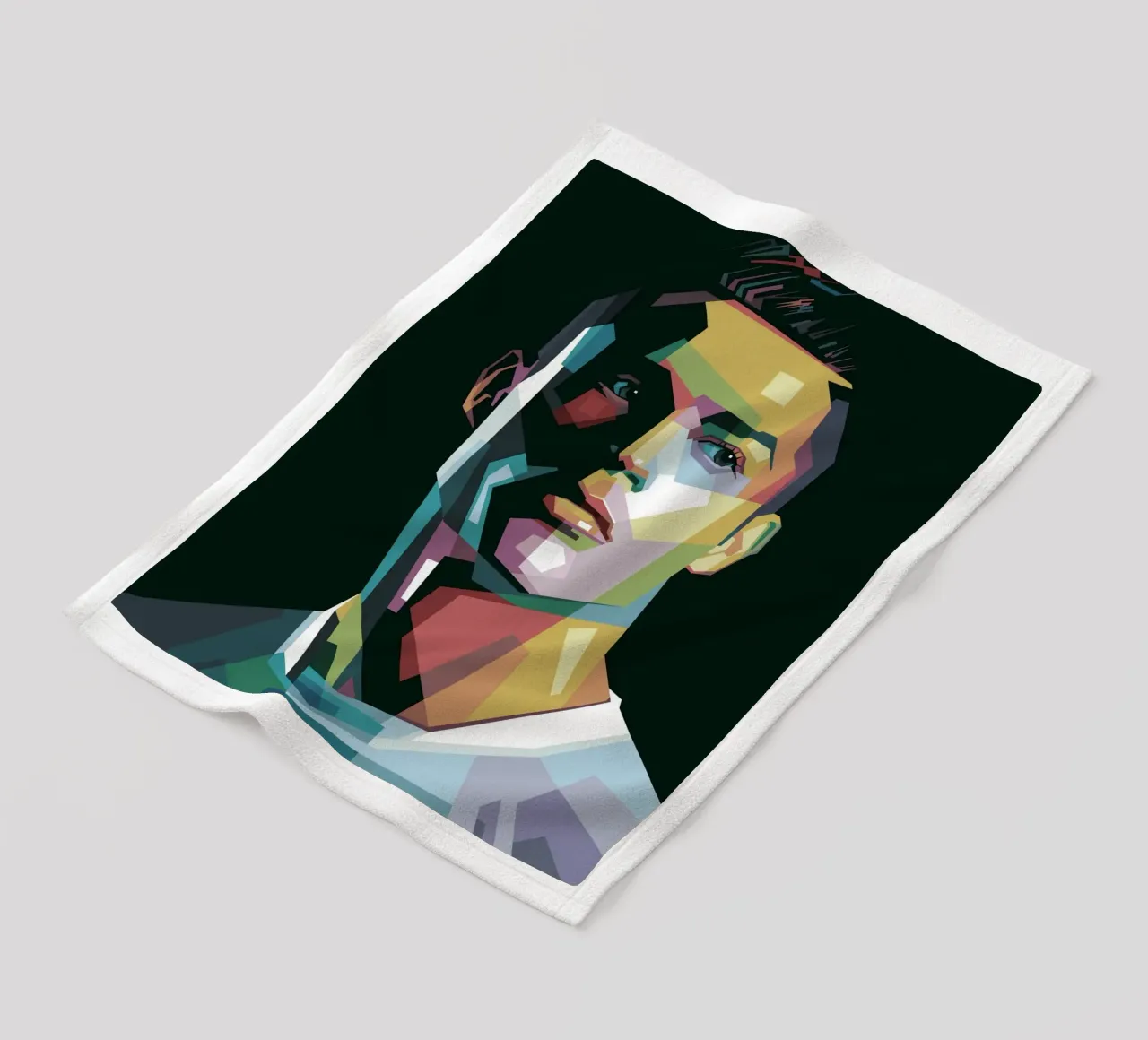 CR7 Pop Art | WPAP coperta in pile da Alkahfsmart