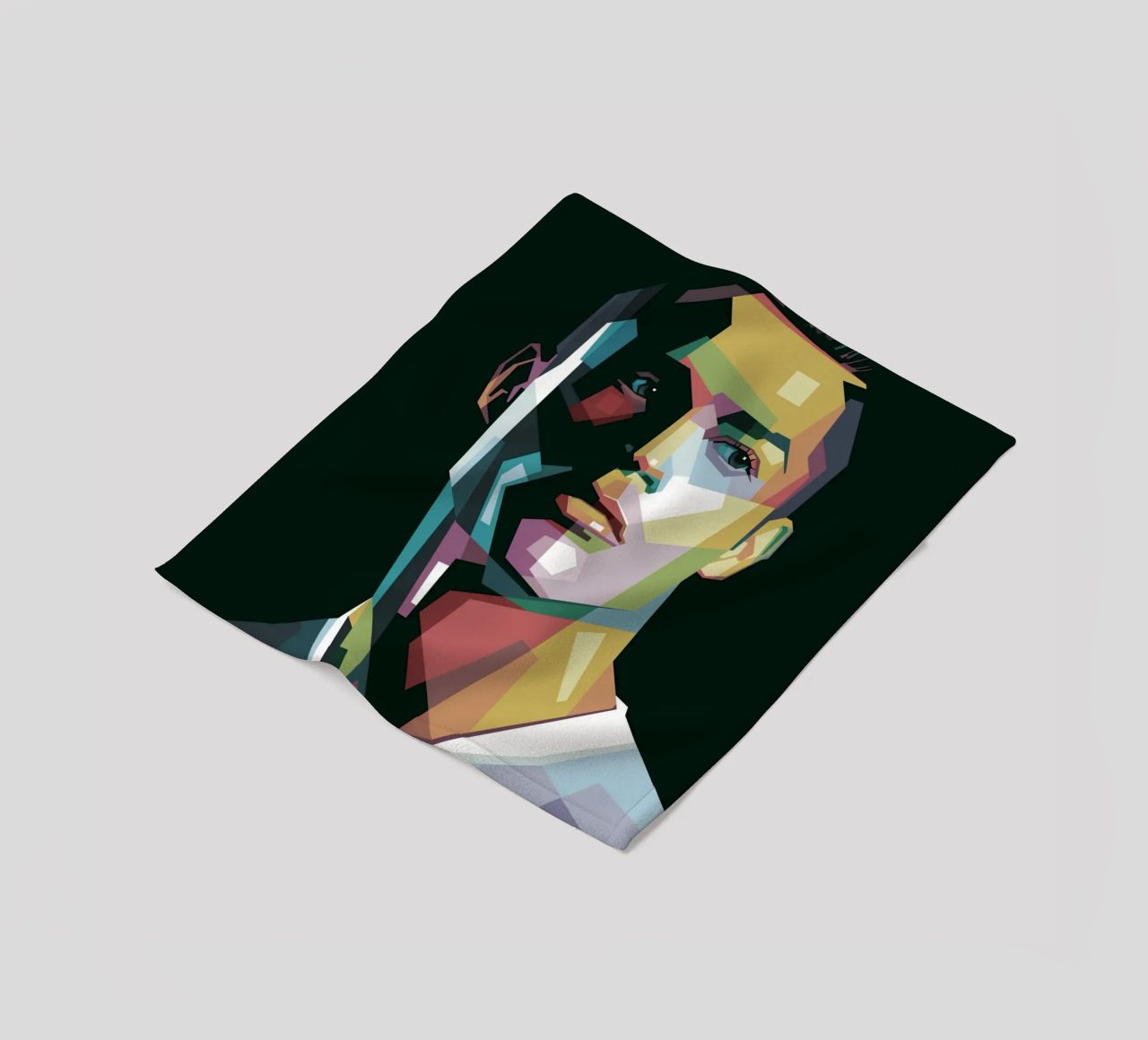 CR7 Pop Art | WPAP Fleecedecke von Alkahfsmart