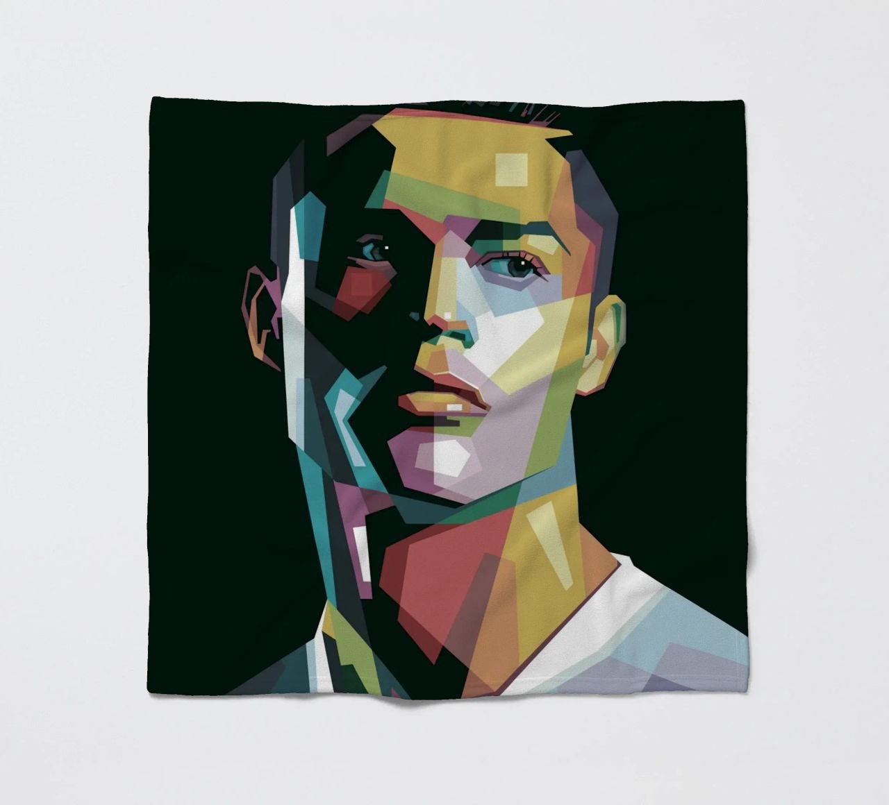 CR7 Pop Art | WPAP Fleecedecke von Alkahfsmart