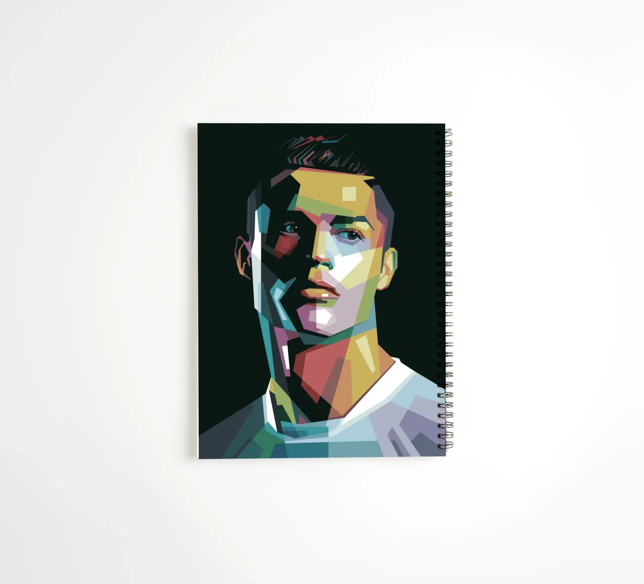CR7 Pop Art | WPAP spiral notebook by Alkahfsmart