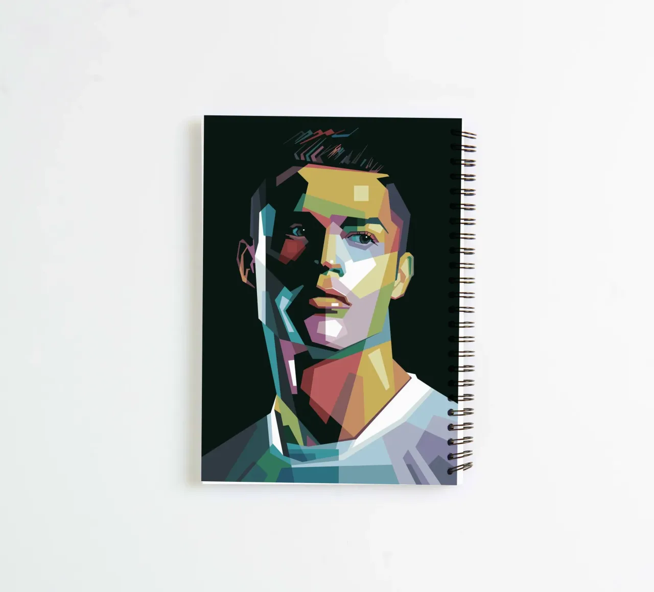 CR7 Pop Art | WPAP spiral notebook by Alkahfsmart