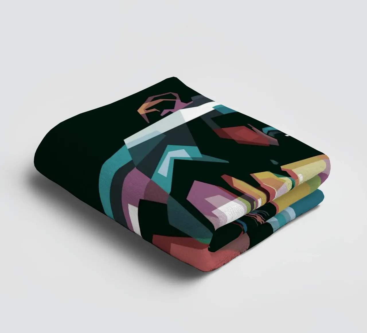 CR7 Pop Art | WPAP badhanddoek van Alkahfsmart