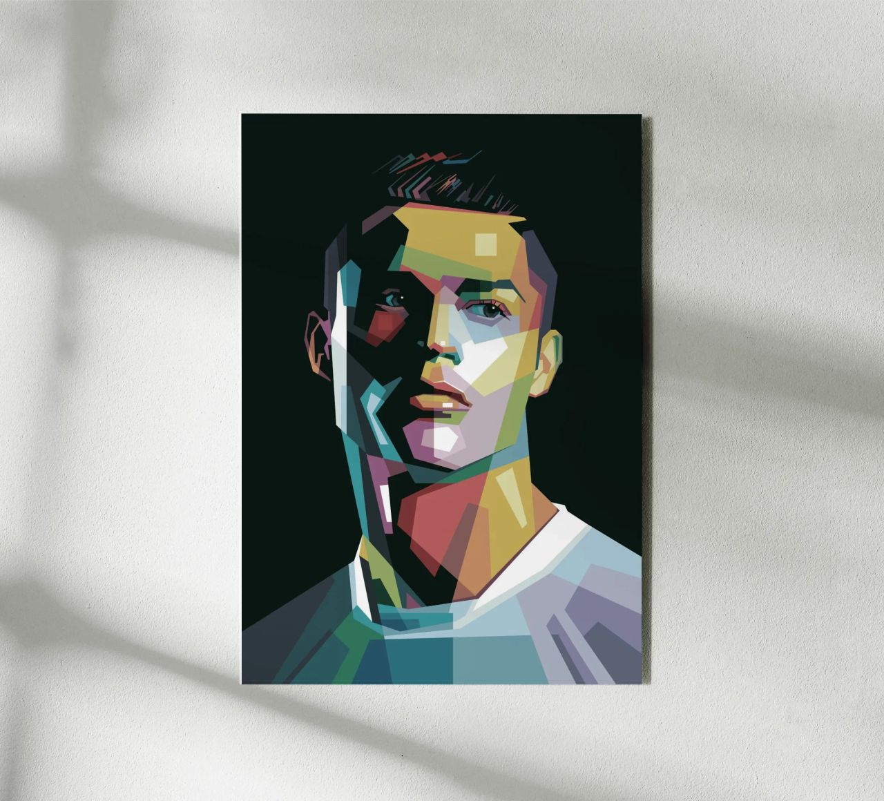 CR7 Pop Art | WPAP alluminio dibond da Alkahfsmart