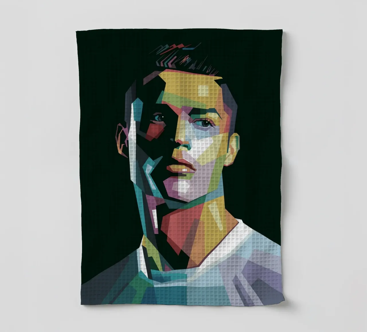 CR7 Pop Art | WPAP paño de cocina de Alkahfsmart