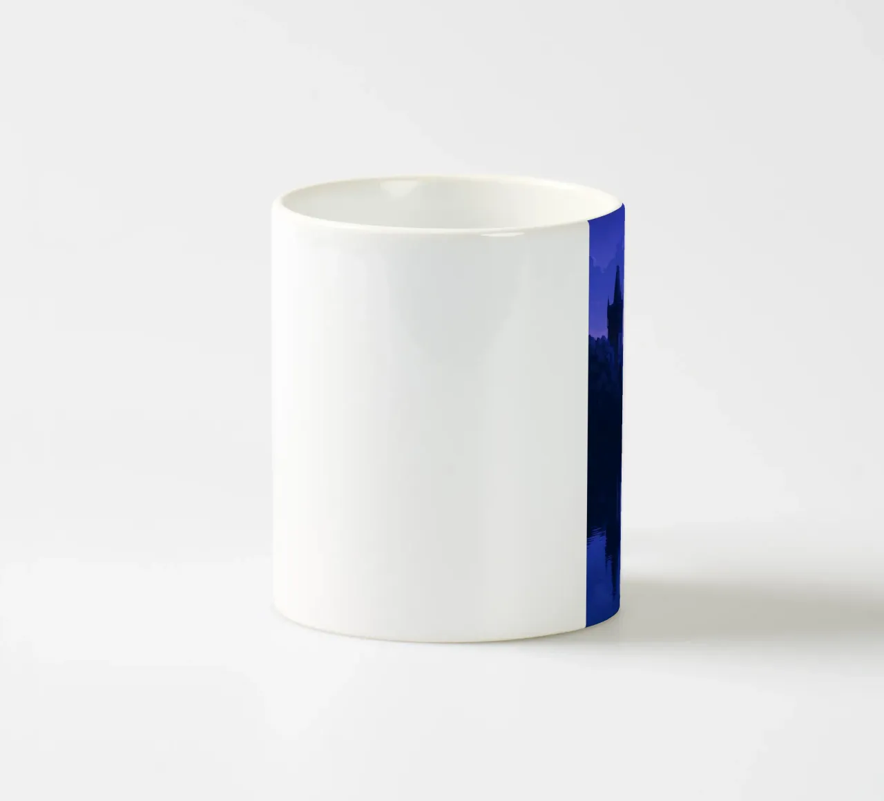 pragua skyline pittura vettoriale tazza in ceramica da adzkiya