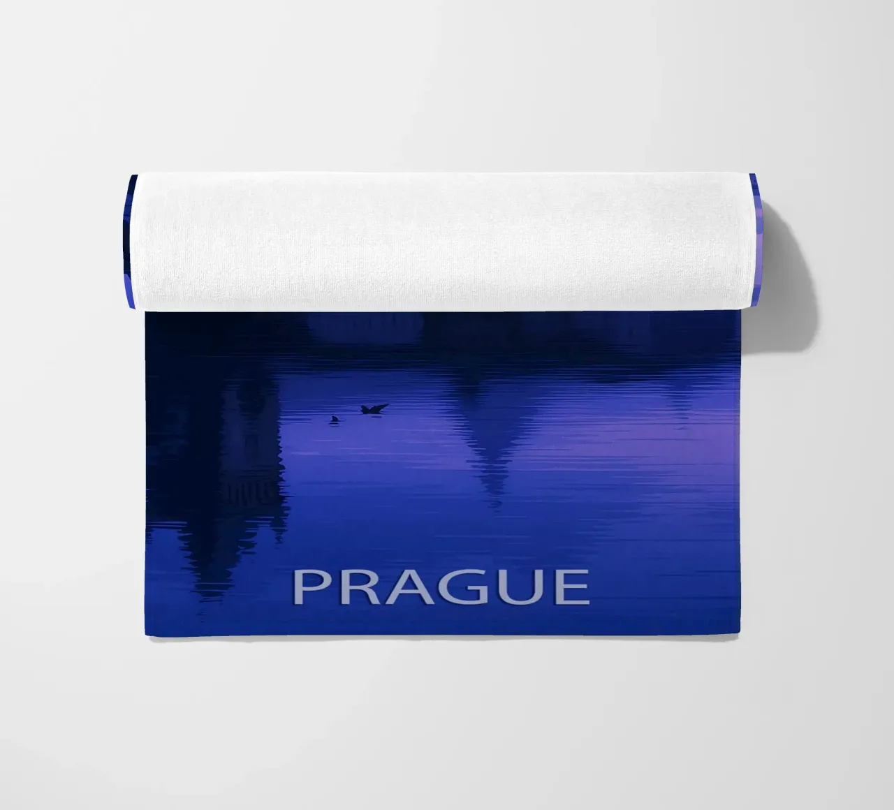 pragua skyline pittura vettoriale telo mare da adzkiya