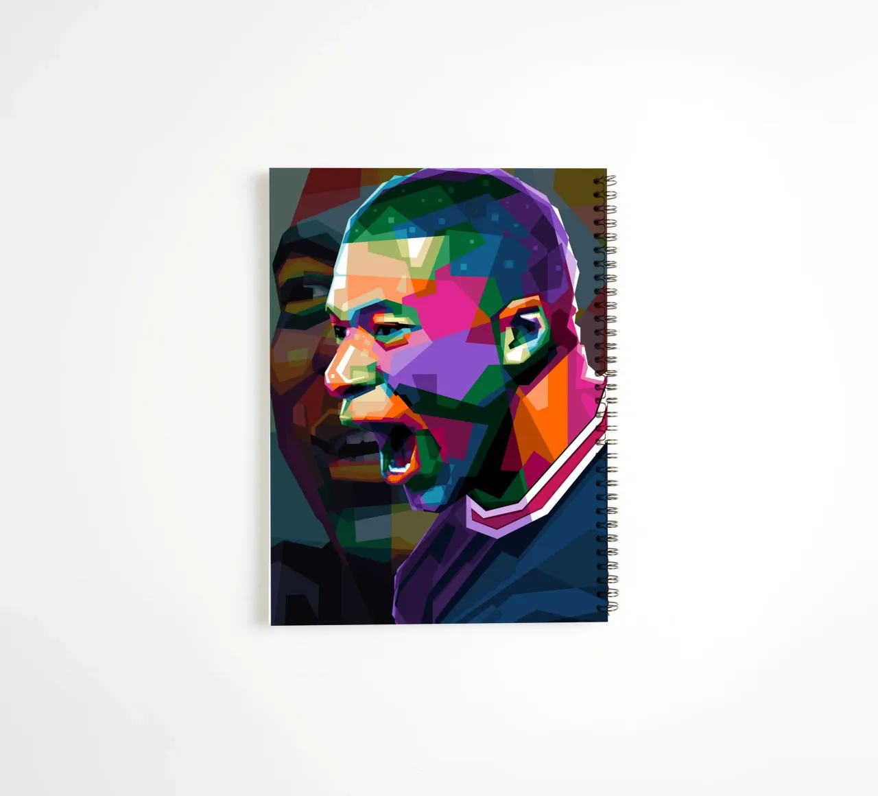 Mbappe WPAP spiral notebook by Alkahfsmart