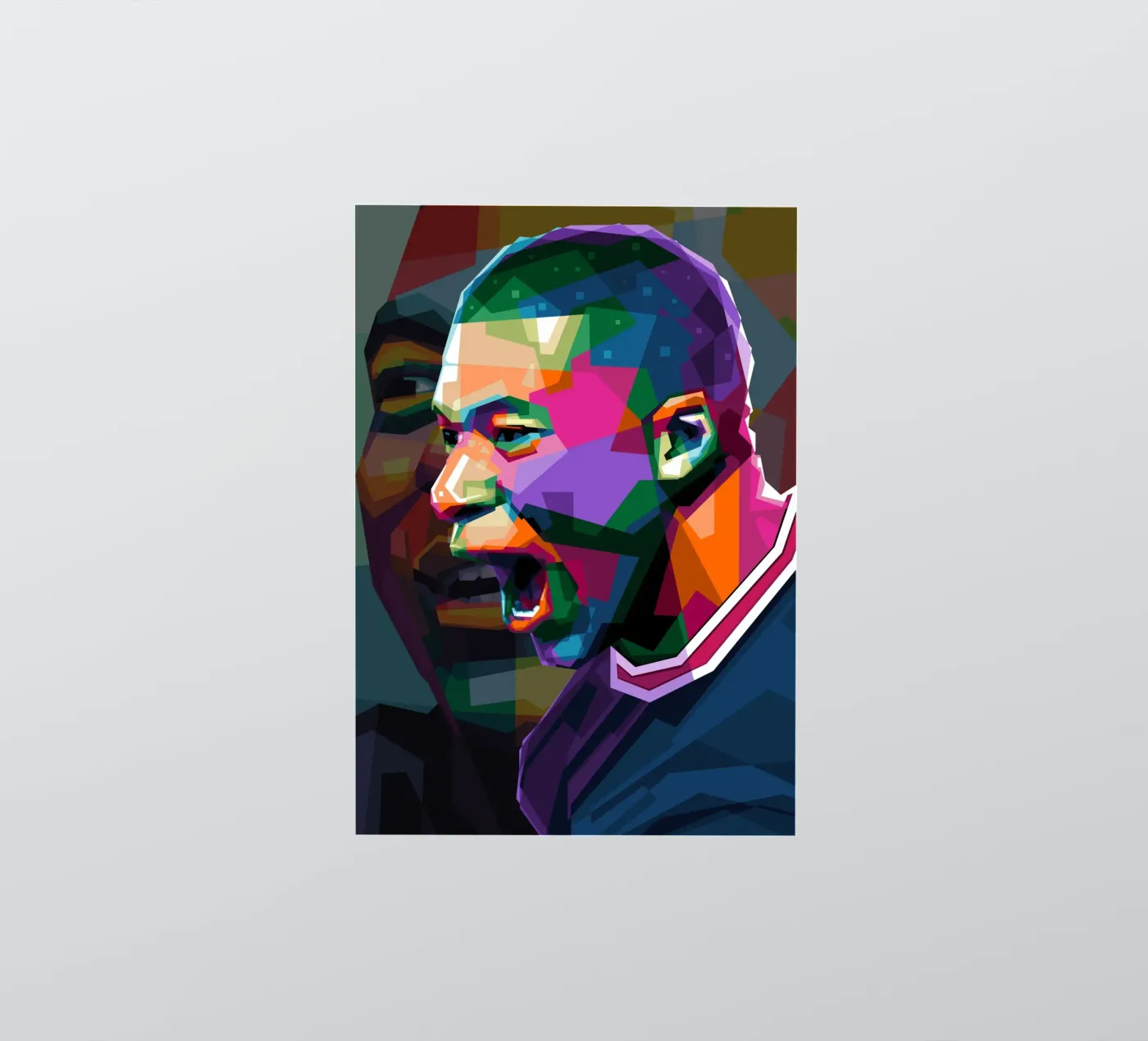 Mbappe WPAP sticker by Alkahfsmart
