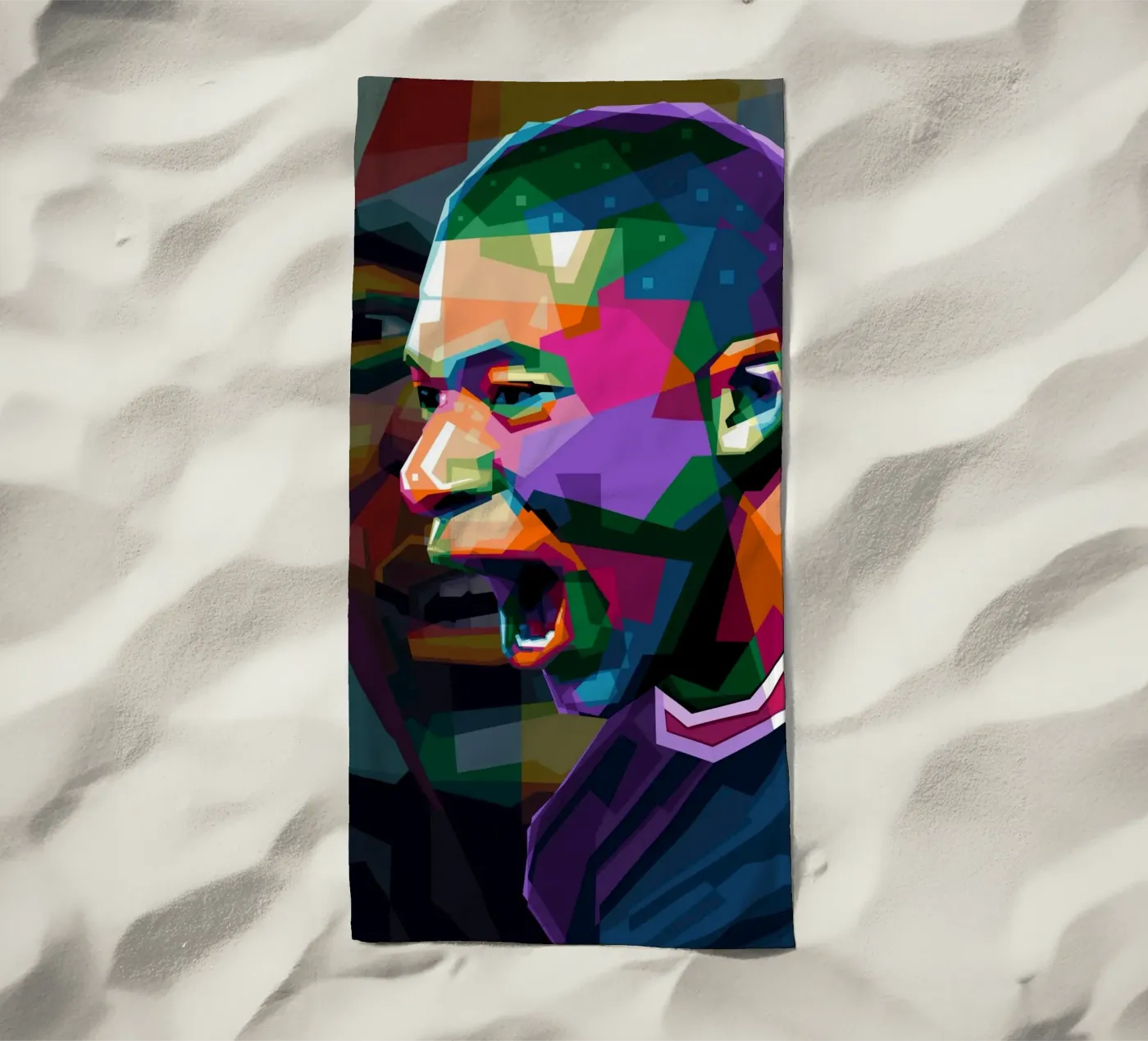 Mbappe WPAP Strandtuch von Alkahfsmart