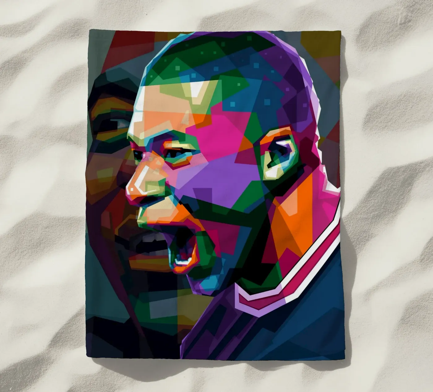 Mbappe WPAP Strandtuch von Alkahfsmart