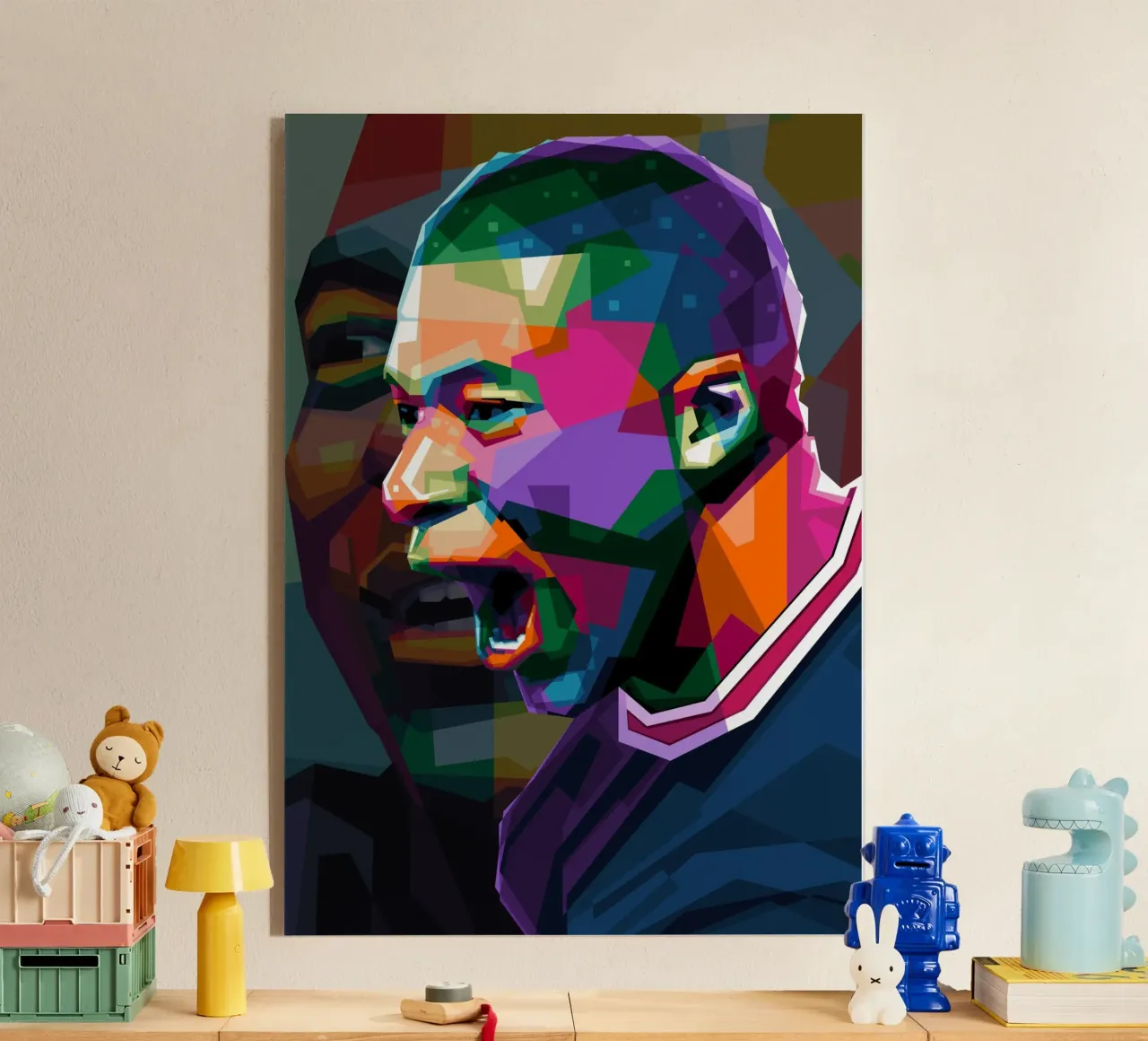 Mbappe WPAP plexiglass da Alkahfsmart