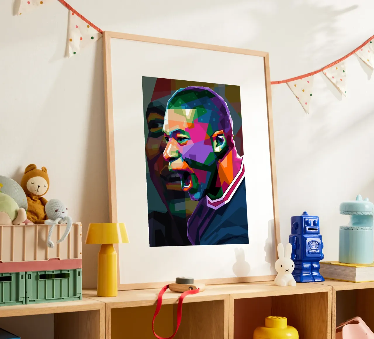 Mbappe WPAP poster da Alkahfsmart