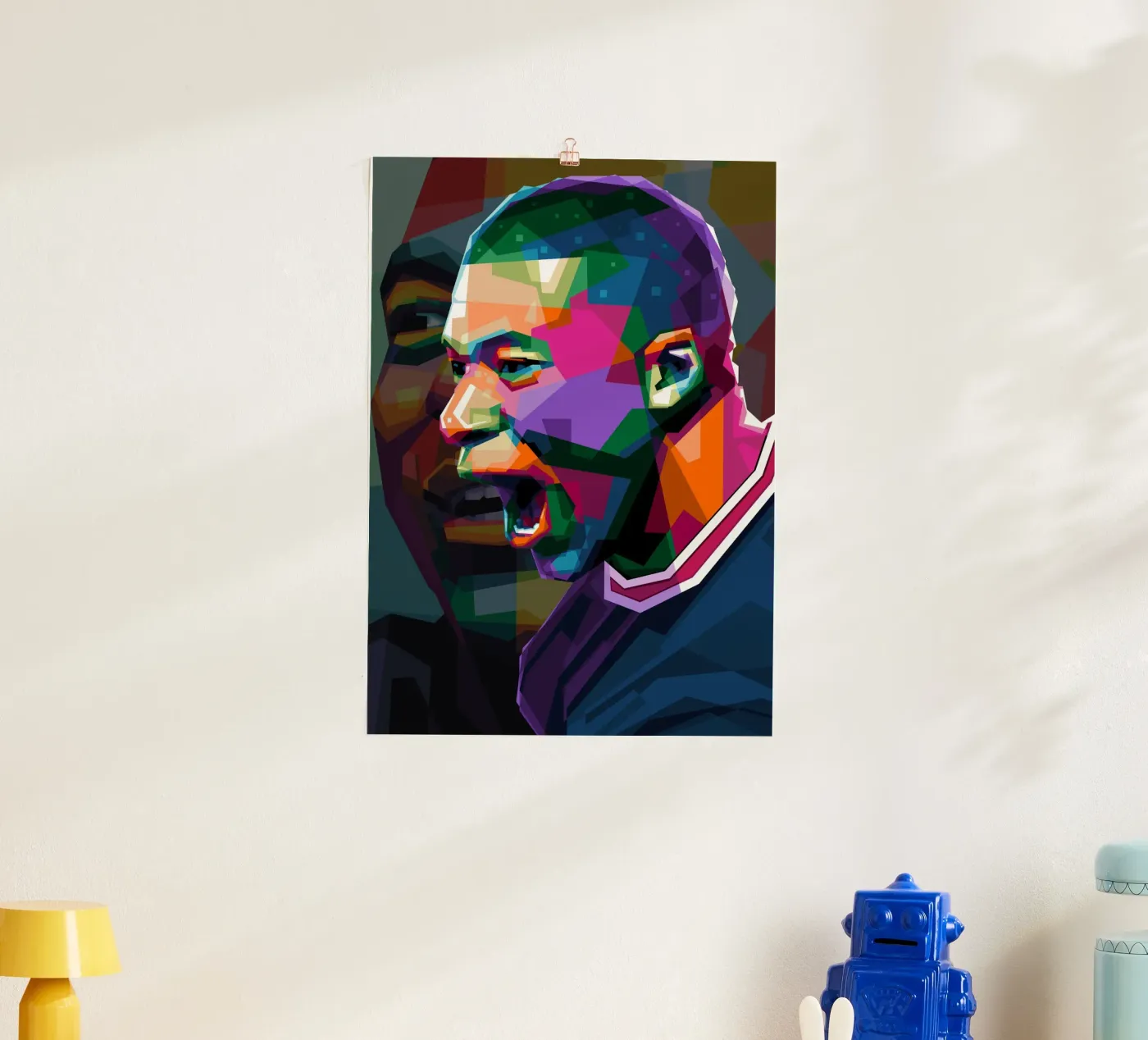 Mbappe WPAP poster da Alkahfsmart