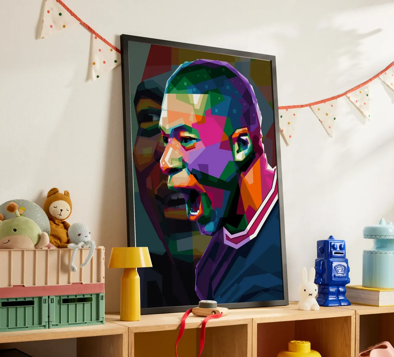 Mbappe WPAP poster da Alkahfsmart