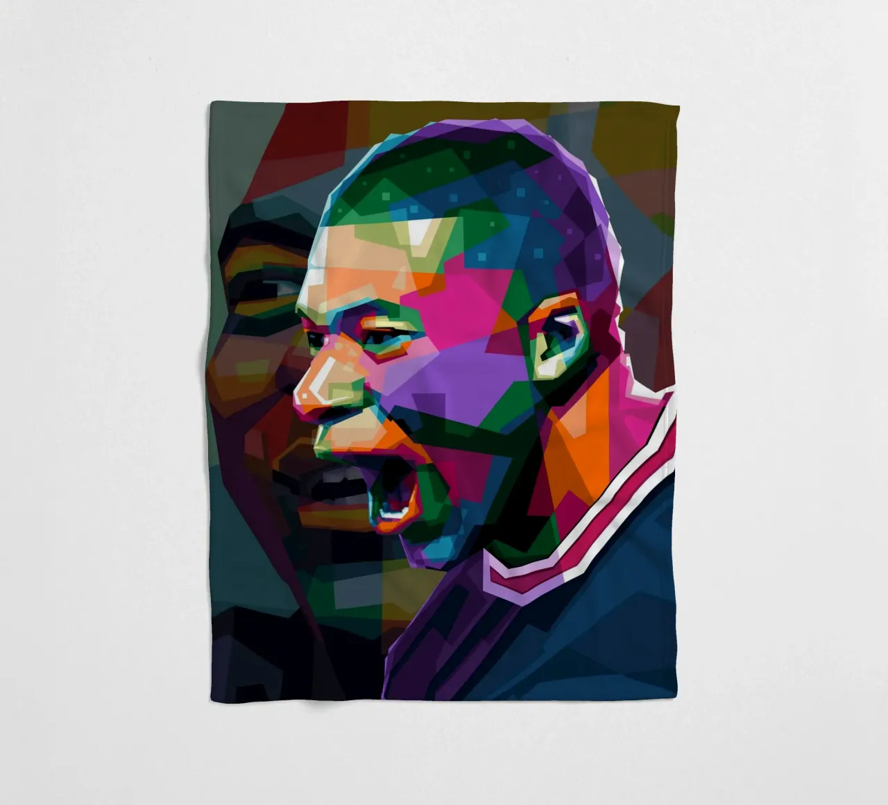 Mbappe WPAP coperta in pile da Alkahfsmart