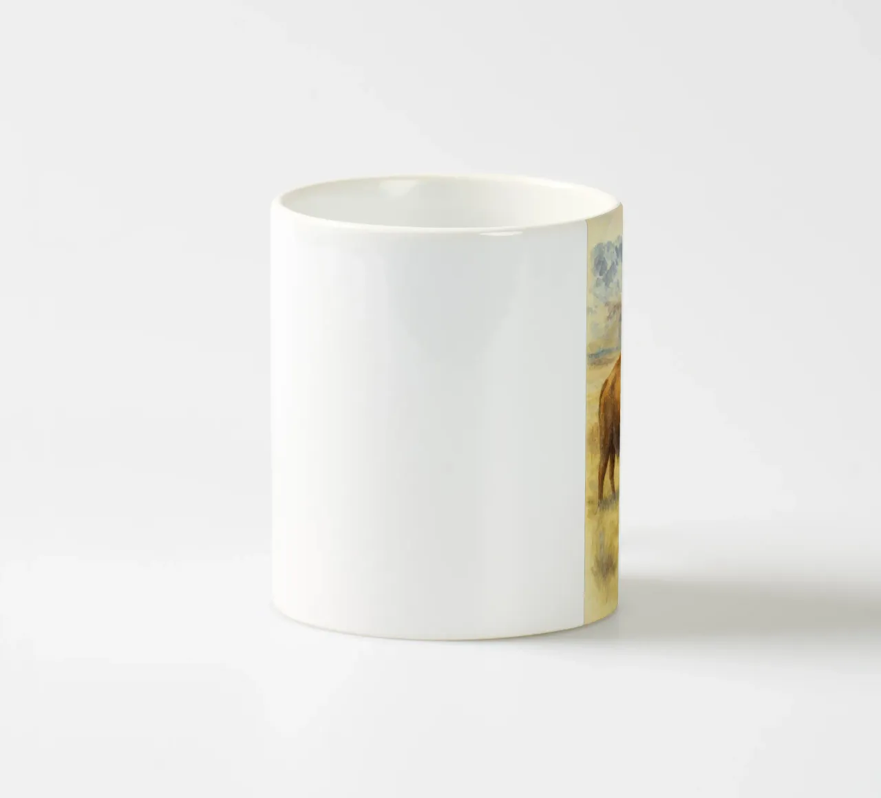 bison painting drawing ceramic mug by lauraa