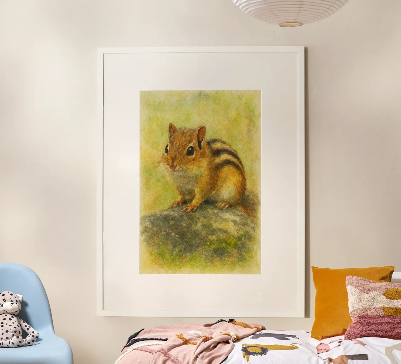 Streifenhörnchen Malerei Zeichnung Poster von lauraa