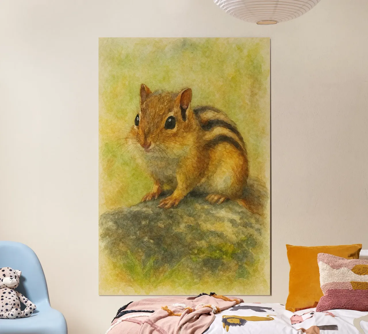 Streifenhörnchen Malerei Zeichnung Poster von lauraa