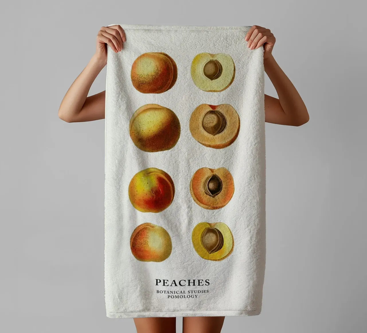 Peaches asciugamano da bagno da Flora & Fauna