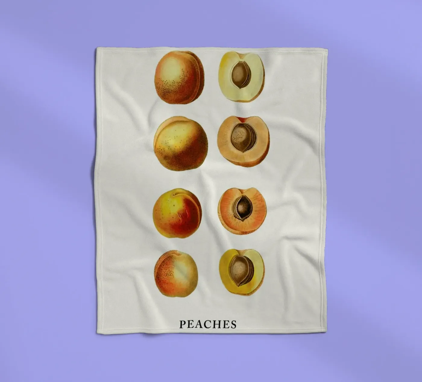 Peaches Fleecedecke von Flora & Fauna