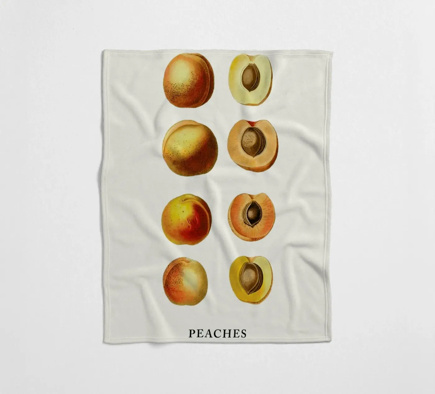 Peaches Fleecedecke von Flora & Fauna