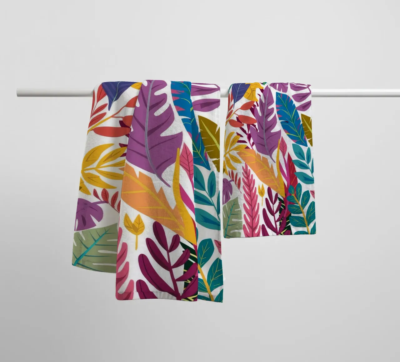 Mélange de jungle automnale serviette de bain de Grande Serene