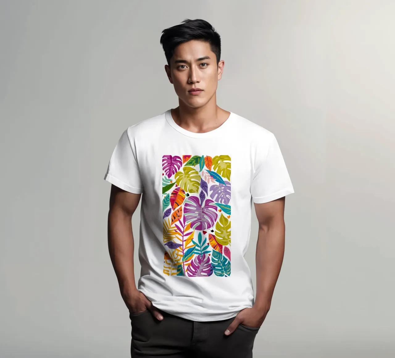 Gioco delle foglie di ametista t-shirt da Grande Serene