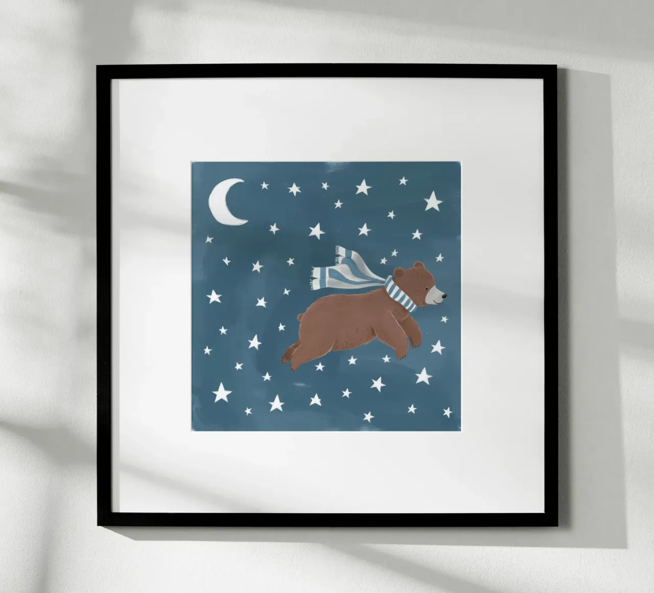 Orso della notte stellata poster da Lumie Layers